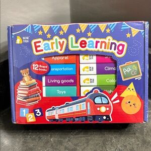 Early Learning Board Books Set - Multicolor